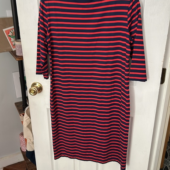 St James Boatneck Marine stripe dress L - Picture 5 of 5